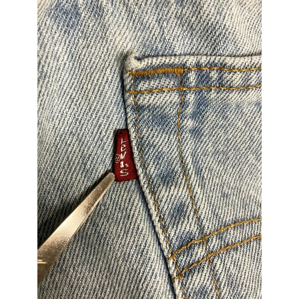 Vtg Levi's 501XX Jeans Men's 32X34 Light Wash Fade USA Made Button Fly‎ 95